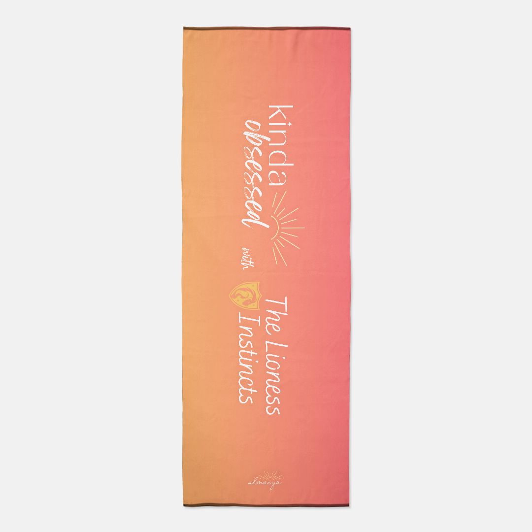 The Lioness Instincts Yoga Towel