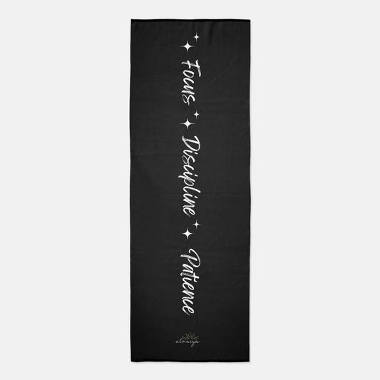 Focus. Discipline. Patience. Yoga Towel