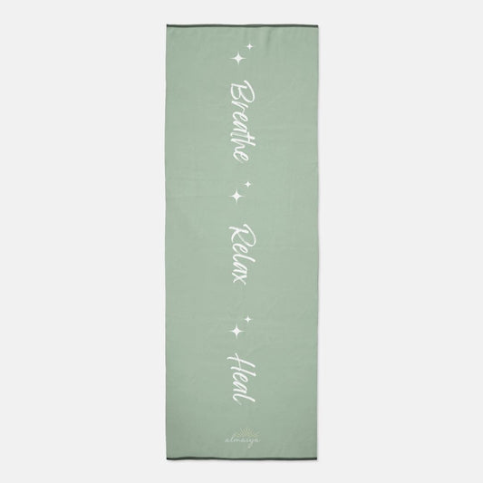 Breathe. Relax. Heal. Yoga Towel